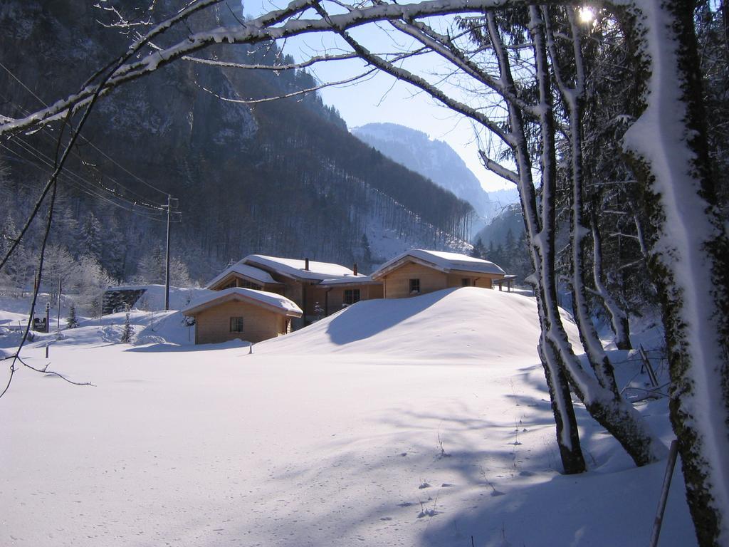 Hüttenhotel Husky Lodge Muotathal Exterior foto